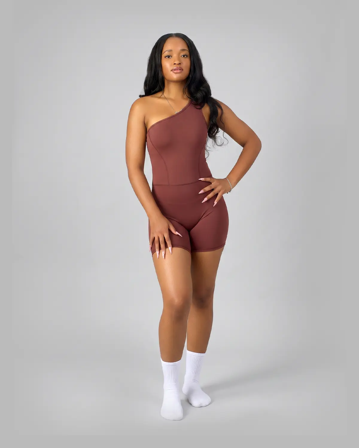Single Shoulder Play Suit
