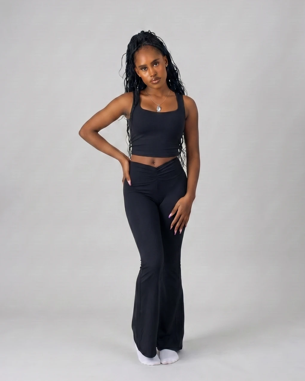 V-Waist Flare Set